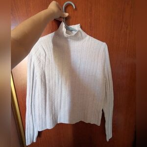 Calvin Klein Women's Baby Blue Turtleneck Sweater